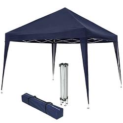 Foto van Paviljoen opvouwbaar partytent vouwtent blauw 3*3m 401621