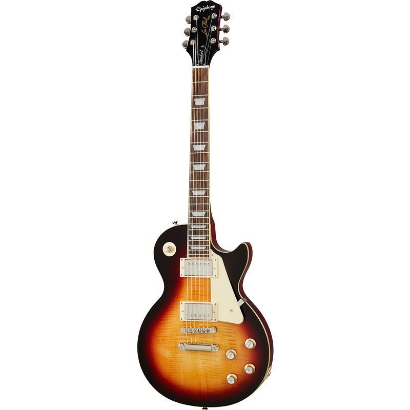 Foto van Epiphone les paul standard 's60s bourbon burst elektrische gitaar