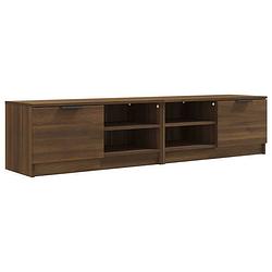 Foto van Vidaxl tv-meubelen 2 st 80x35x36,5 cm bewerkt hout bruineikenkleurig