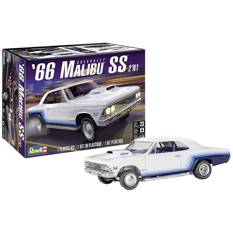 Foto van Revell 14520 1966 malibu ss 2n1 auto (bouwpakket) 1:24