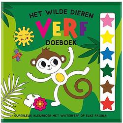 Foto van Het wilde dieren verf doeboek - (set van 4)