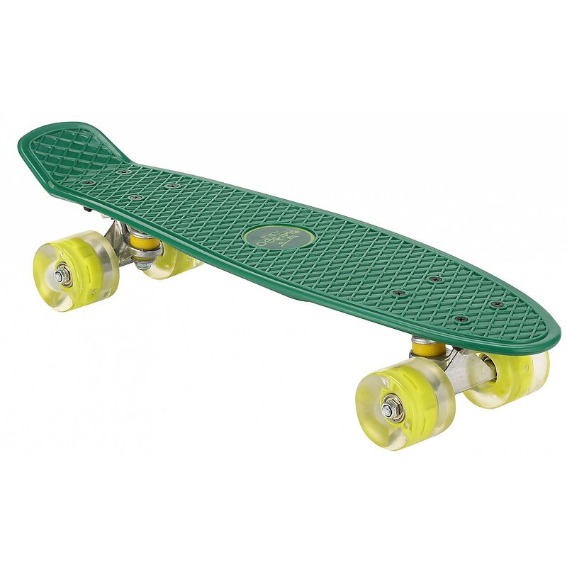 Foto van Amigo skateboard met ledverlichting 55,5 cm groen/lime
