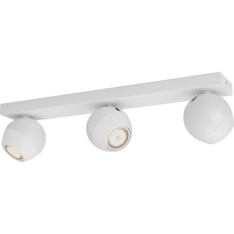 Foto van Philips lighting hue led-plafond- en wandlamp 5047331p6 buckram gu10 15 w warmwit, neutraalwit, daglichtwit