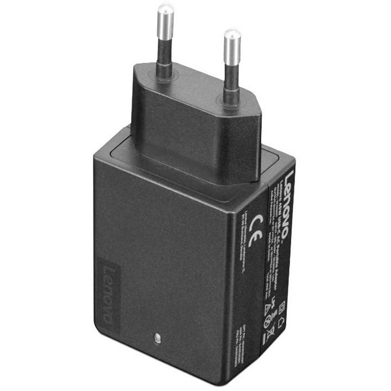 Foto van Lenovo 45w usb-c ac usb-oplader 45 w 5 v, 9 v, 15 v, 20 v/dc 3 a