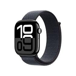 Foto van Apple watch series 10 gps 46mm aluminium case met ink sport loop smartwatch zwart