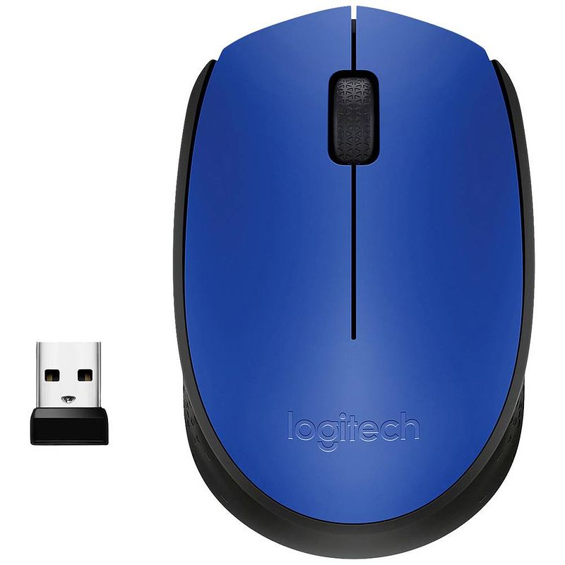 Foto van Logitech draadloze muis m171 blauw