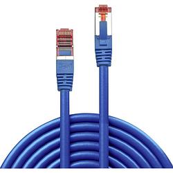 Foto van Lindy 47725 rj45 netwerkkabel, patchkabel cat 6 s/ftp 20.00 m blauw snagless 1 stuk(s)