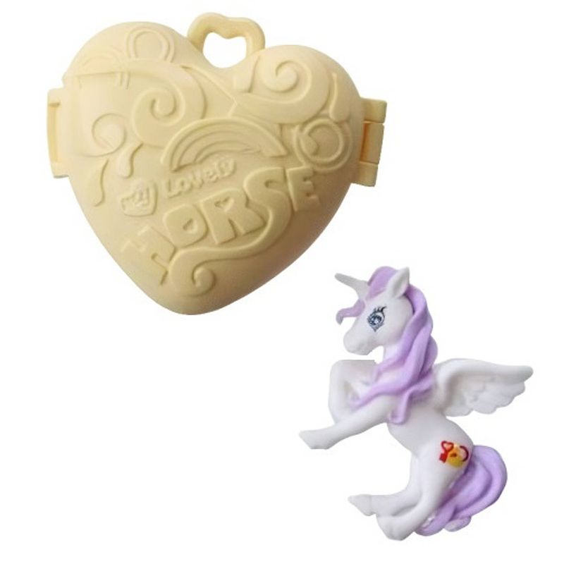 Foto van Lg-imports eenhoorn pocket unicorn meisjes 7,5 cm geel 2-delig