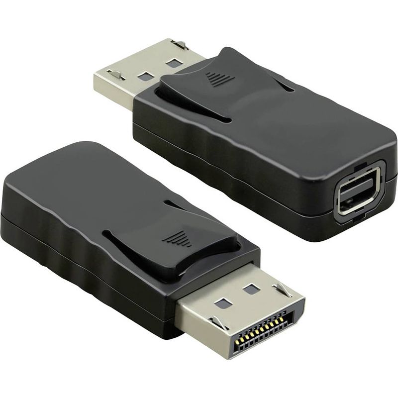 Foto van Value 12.99.3160 adapter [1x displayport stekker - 1x mini-displayport bus] zwart