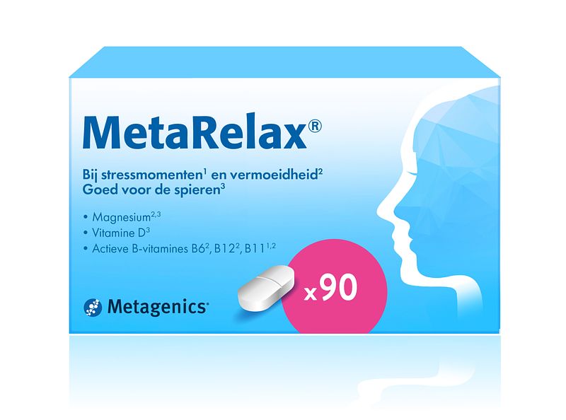 Foto van Metagenics metarelax tabletten