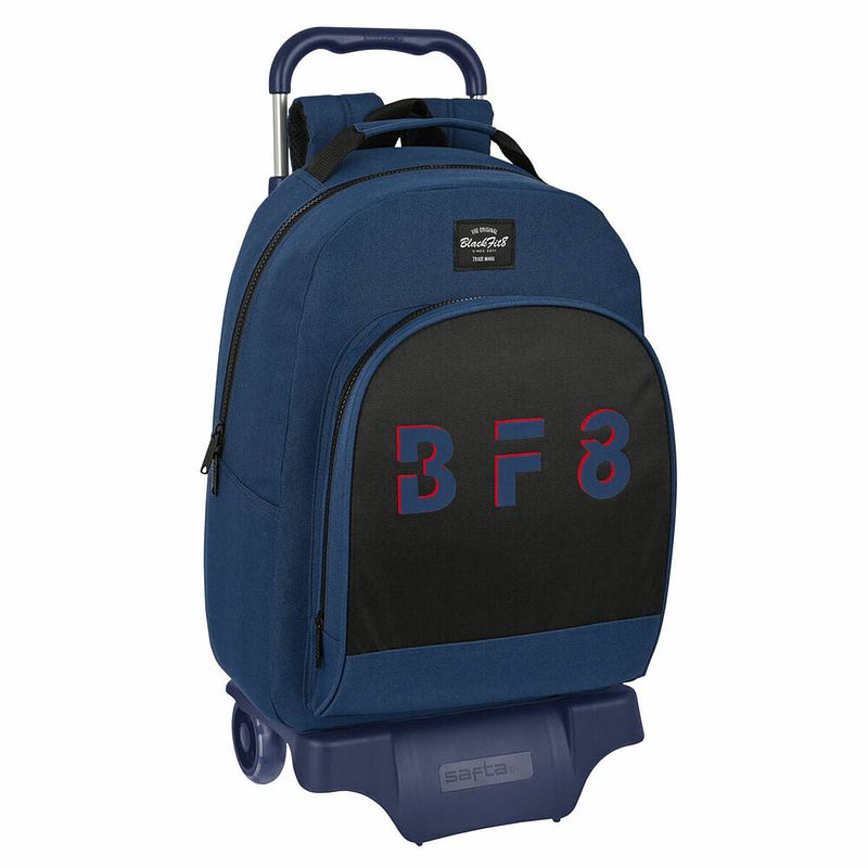 Foto van Schoolrugzak met wielen blackfit8 urban zwart marineblauw (32 x 42 x 15 cm)