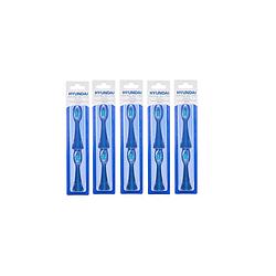 Foto van Hyundai electronics - elektrische tandenborstel - opzetborstel - blauw - 10 stuks