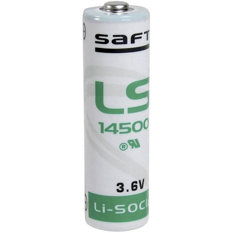 Foto van Saft ls 14500 speciale batterij aa (penlite) lithium 3.6 v 2600 mah 1 stuk(s)