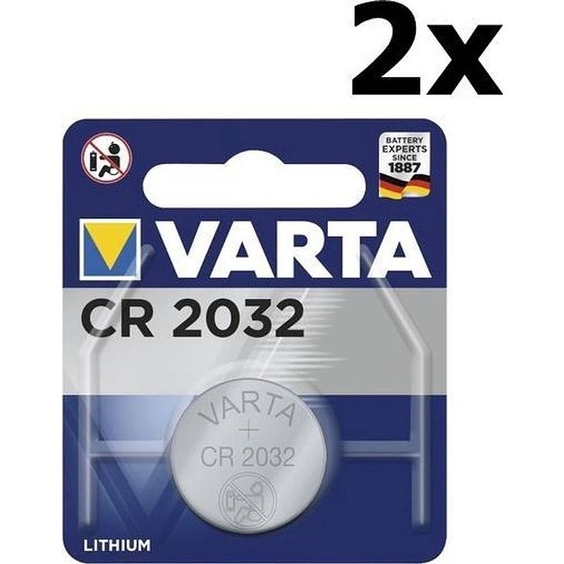 Foto van 2 stuks - varta cr2032 230mah 3v professional electronics lithium batterij