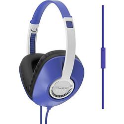 Foto van Koss ur23ib over ear koptelefoon kabel hifi blauw noise cancelling headset, volumeregeling