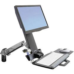 Foto van Ergotron styleview sit-stand combo arm monitor-wandbeugel 1-voudig 25,4 cm (10) - 61,0 cm (24) toetsenbordhouder, kantelbaar, zwenkbaar, roteerbaar