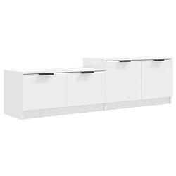 Foto van The living store tv-meubel trendy tv-meubels - 158.5 x 36 x 45 cm - bewerkt hout