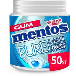 Foto van Mentos chewing gum pure fresh frost strong peppermint 50 stuks 100g bij jumbo