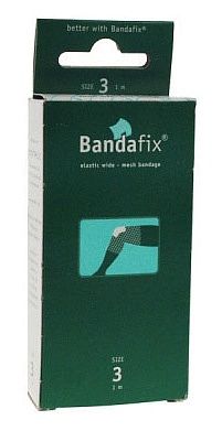 Foto van Bandafix elastisch netverband katoen knie/bovenbeen small