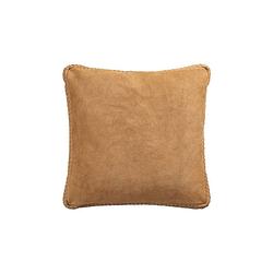 Foto van Ptmd suky camel suede leather cushion square s