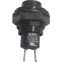 Foto van Tru components 1587730 tc-r13-502a-05bk druktoets 250 v/ac 1.5 a 1x uit/(aan) moment 1 stuk(s)