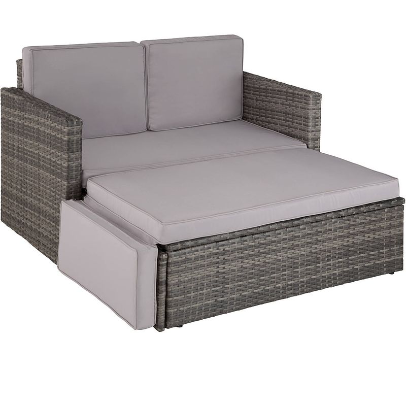 Foto van Tectake - loungesofa corfu-wicker tuinset- grijs-403884