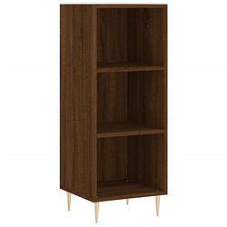 Foto van Vidaxl dressoir 34,5x32,5x90 cm bewerkt hout bruineikenkleurig