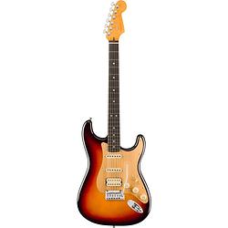 Foto van Fender american ultra ii stratocaster hss eb ultraburst elektrische gitaar met koffer