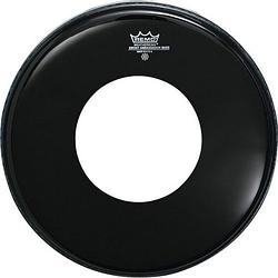 Foto van Remo es-1018-ch ebony ambassador 18 inch bassdrumvel met gat