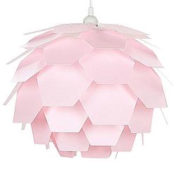 Foto van Beliani segre s - hanglamp-roze-synthetisch materiaal