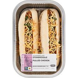 Foto van Jumbo stokbroodje pulled chicken 356g