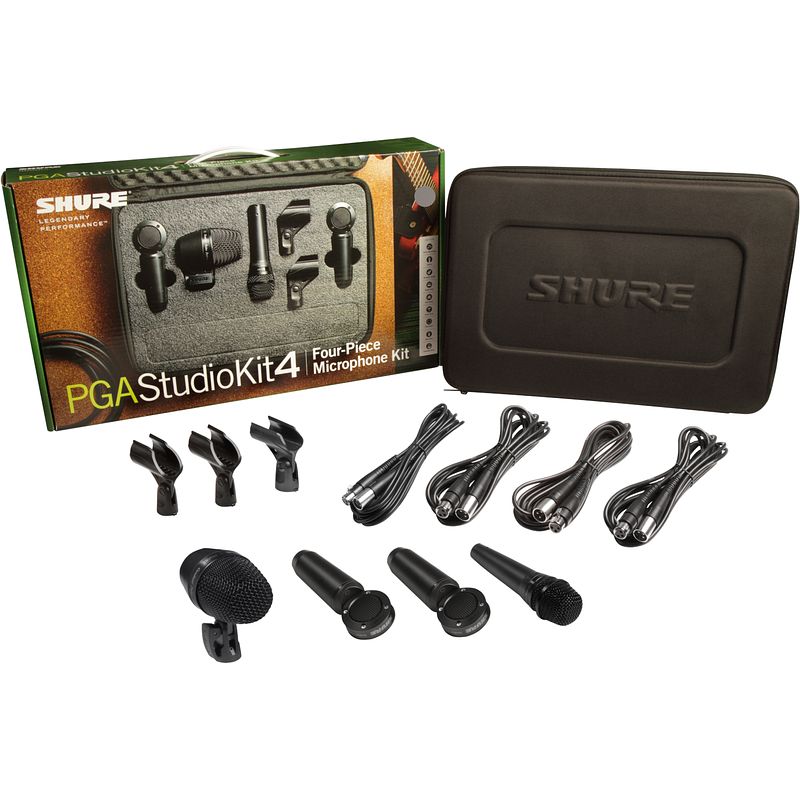 Foto van Shure pga studio kit 4 drum microfoonset 4-delig