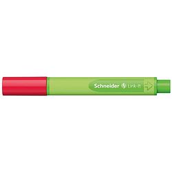 Foto van Schneider fineliner link-it 0,4 mm rubber groen/rood