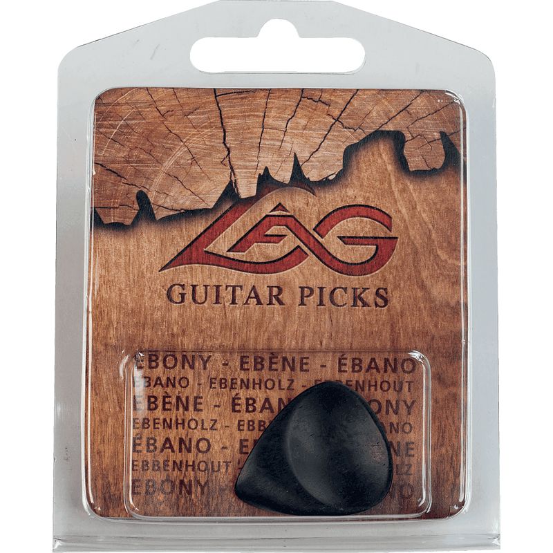 Foto van Lag guitars 1eb ebony plectrum ebben (per stuk)