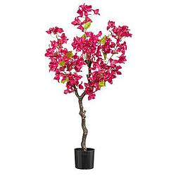 Foto van Kunstboom bougainvillea - fuchsia - 100 cm - leen bakker