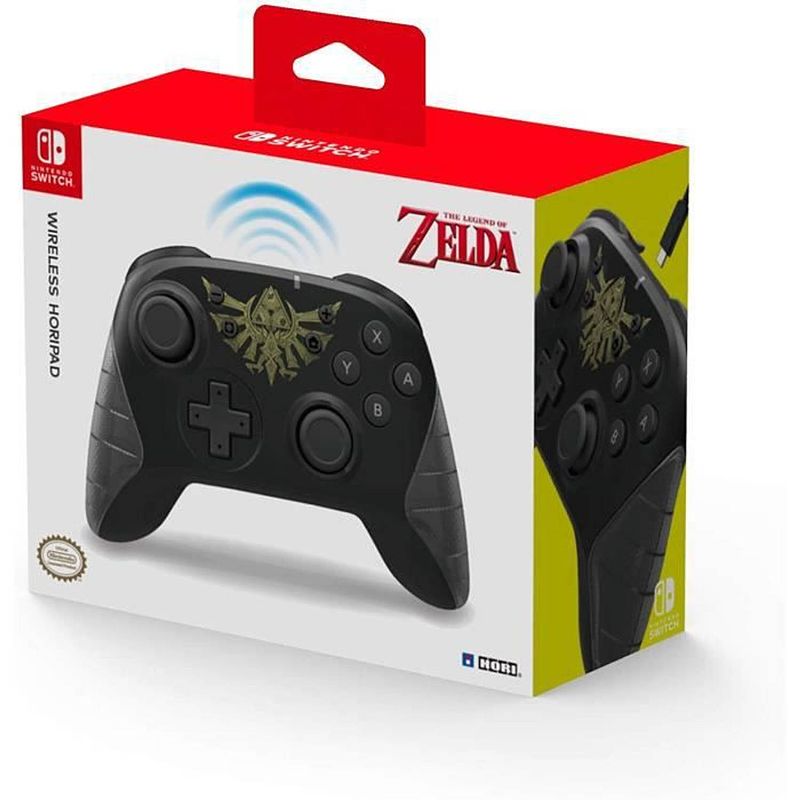 Foto van Hori draadloze nintendo switch controller - zelda