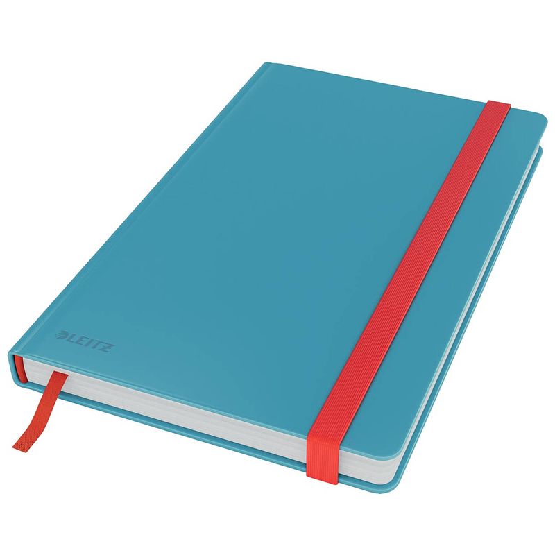 Foto van Leitz cosy notitieboek met harde kaft, voor ft a5, geruit, blauw