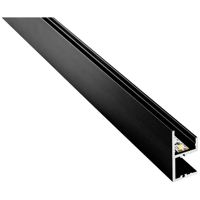 Foto van Barthelme 62399531_9005 bardolino muro led-profiel aluminium (l x b x h) 1000 x 18.4 x 37.3 mm 1 m