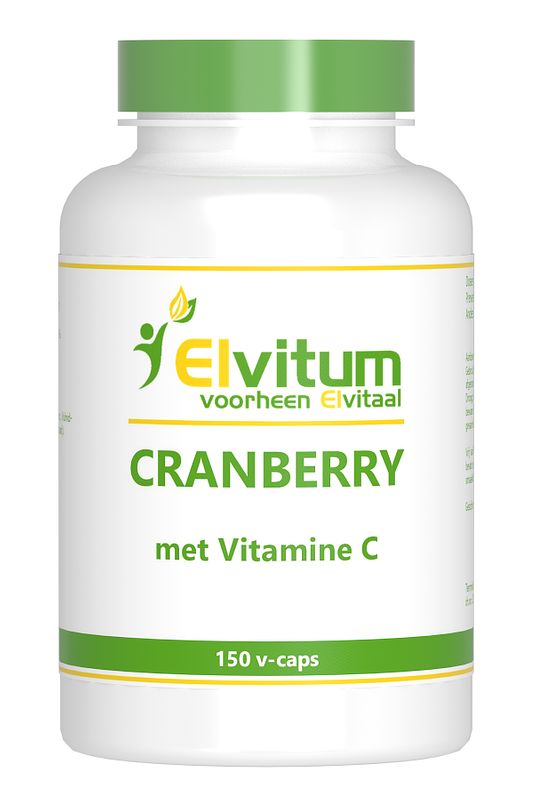 Foto van Elvitum cranberry met vitamine c vegicaps