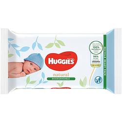 Foto van Huggies - natural biologisch afbreekbaar - billendoekjes - 192 babydoekjes - 4 x 48
