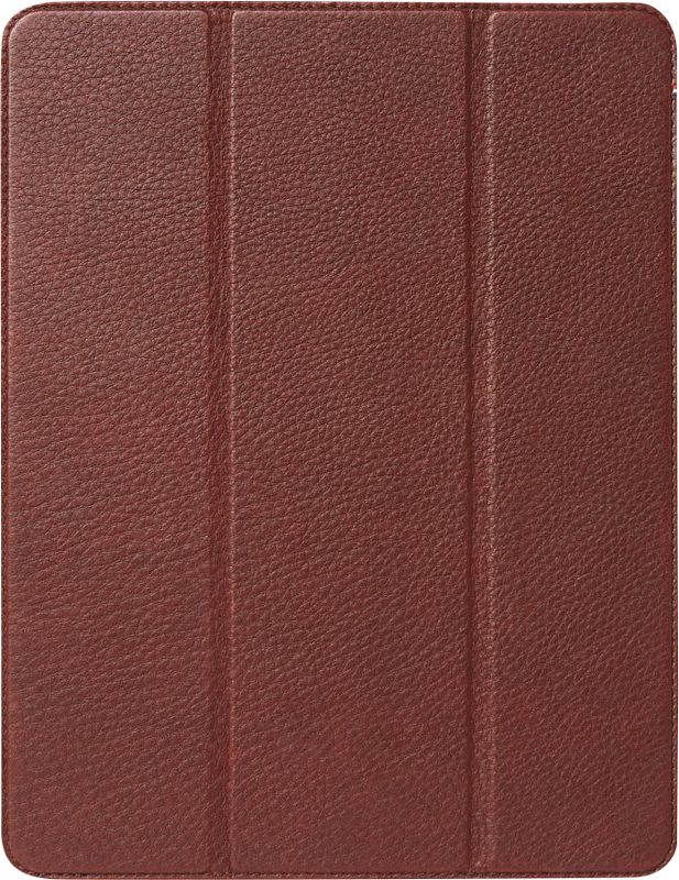 Foto van Decoded leather slim apple ipad pro 12.9" (2021/2020) book case leer bruin