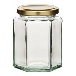 Foto van Kitchencraft voorraadpot hexagonal 340 ml glas