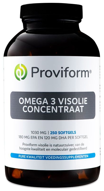 Foto van Proviform omega 3 visolieconcentraat 1000mg softgels 250st