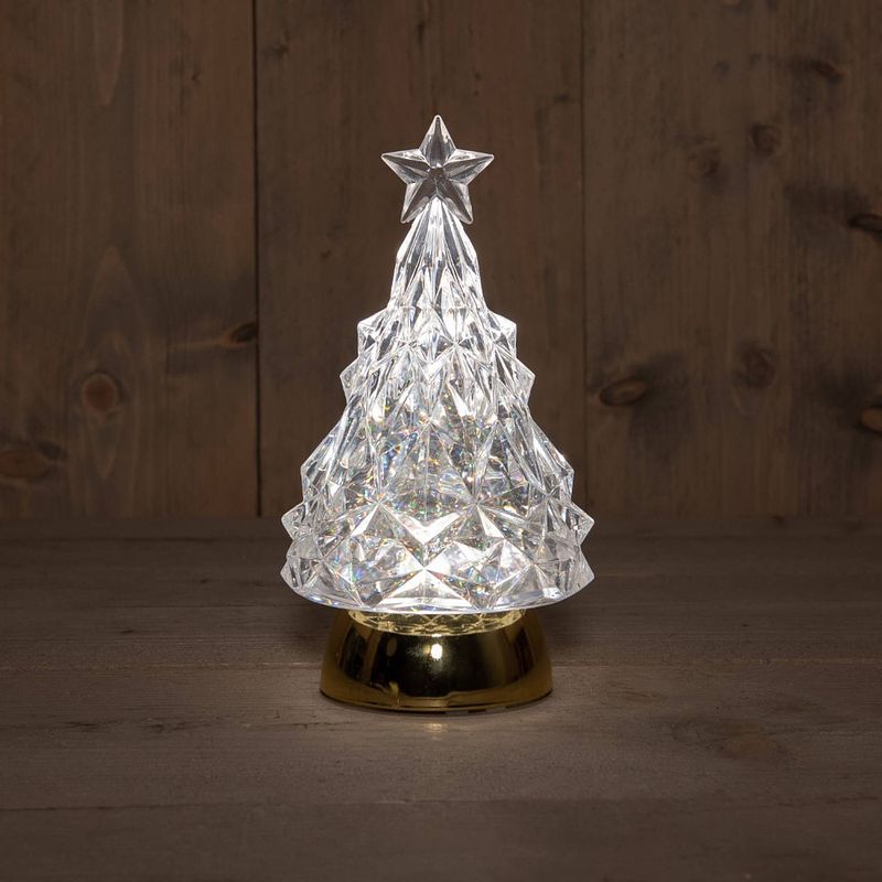 Foto van Anna'ss collection - b.o. tree glitter water led warm white gold base