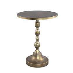 Foto van Ptmd jacob gold iron sidetable antique round