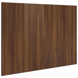 Foto van The living store wandhoofdbord - bruineiken - 120 x 1.5 x 80 cm - bewerkt hout