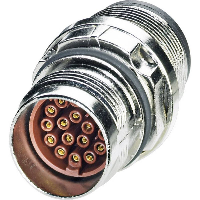 Foto van M17 apparaatconnector. centraal montagedraad 1613542 st-17s1n8a6100s zilver phoenix contact inhoud: 1 stuk(s)