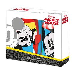 Foto van Disney lunchset mickey mouse aluminium blauw/rood 2-delig