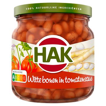 Foto van Hak witte bonen in tomatensaus 185g bij jumbo