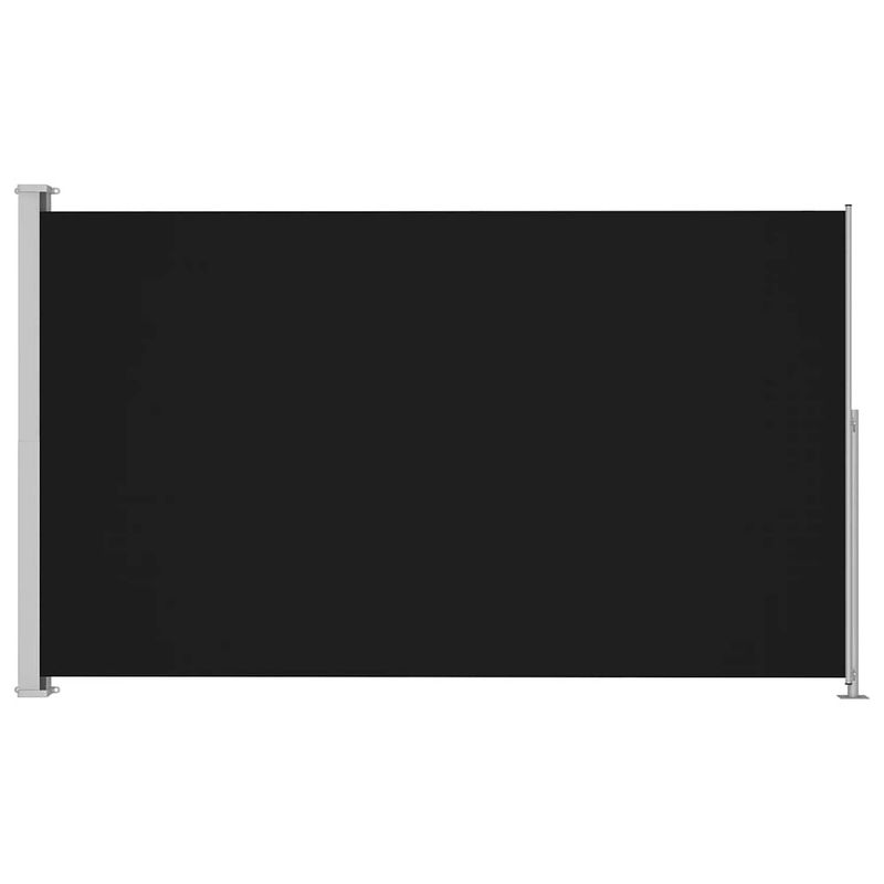 Foto van Vidaxl tuinscherm uittrekbaar 180x300 cm zwart